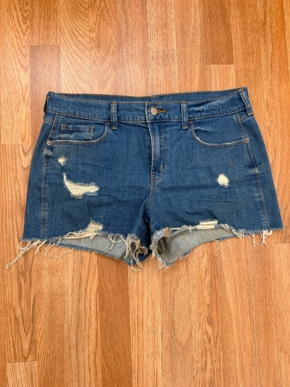 Old Navy Distressed Cutoff Jean Shorts - Blue